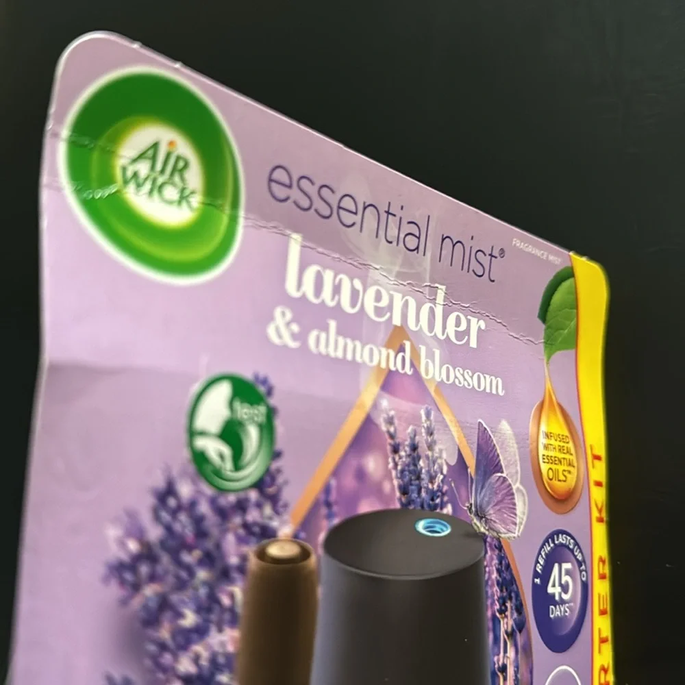 🆕 LAVENDER & ALMOND BLOSSOM Air Wick Essential Mist Diffuser Starter Kit